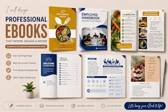 design professional ebooks, workbooks and pdfs
