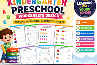 design tracing w,b activity book worksheets for kindergarten preschool