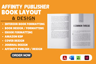 affinity publisher book formatting, magazine, brochure, workbook, amazon KDP