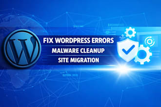 fix wordpress errors malware cleanup site migration