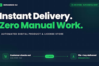 build a fully automated digital delivery store with license management