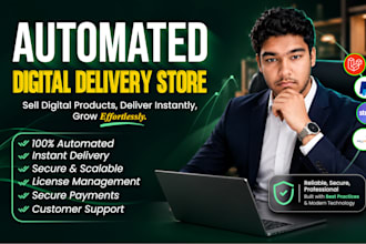 build laravel web app with automated digital delivery system