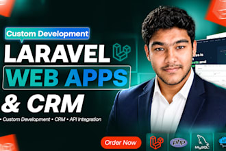 be your php laravel developer for custom web app