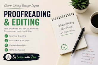 proofread and edit your english documents professionally