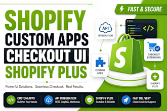build shopify checkout UI extension custom app shopify plus API