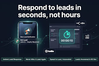 build an instant lead response and CRM automation with n8n