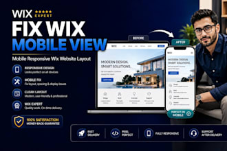 fix wix mobile view, mobile responsive wix website layout