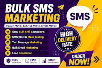 manage bulk SMS marketing, text message, and email blast campaigns
