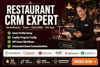 setup sevenrooms toast opentable eat app touchbistro lightspeed restaurant CRM