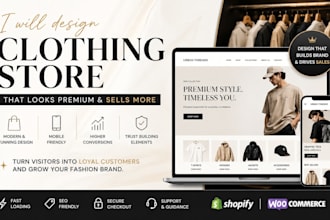 clothing shopify store clothing website shopify dropshipping