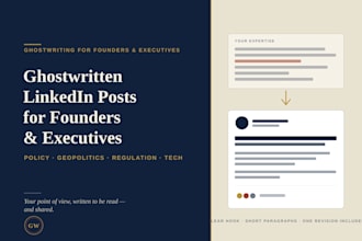 ghostwrite linkedin posts for founders and executives