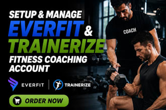 setup fitness coaching account on everfit trainerize manage everfit automation