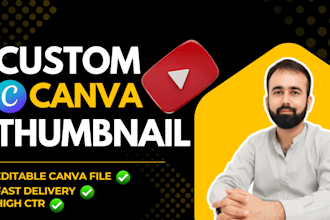 create a gaming youtube thumbnail in canva