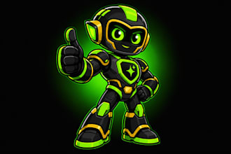 draw a custom mascot logo for your brand
