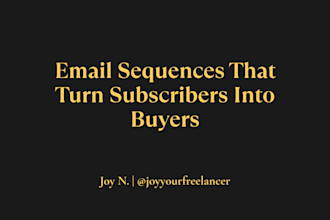 write a conversion email sequence for your coaching program or online course