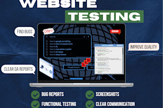 test your website and find bugs