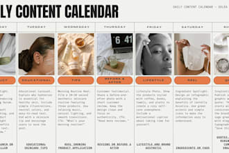 create a strategic monthly social media content calendar