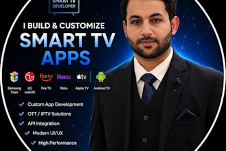 build and customize smart TV apps for samsung tizen, lg webos, fire TV, roku
