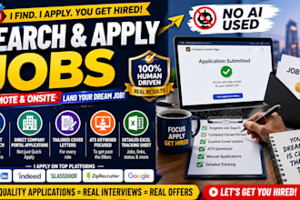 be your reverse recruiter for manual job search and apply on company websites