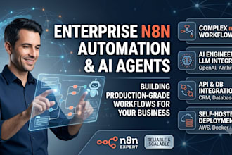 build enterprise n8n automation workflows and ai agents for your business