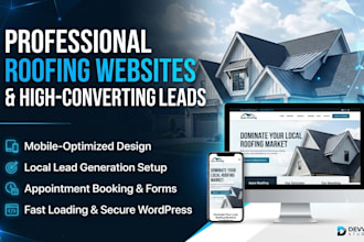 build a high converting roofing website and setup lead generation ads