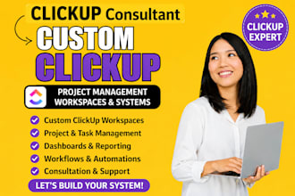 build a custom clickup project management workspace