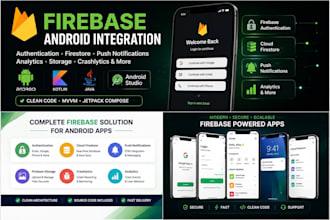 integrate firebase authentication firestore and fcm in android app