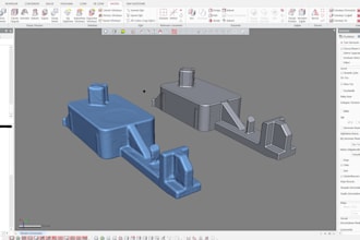 design 3d mechanical part industrial product design 2d drawing for manufacturing