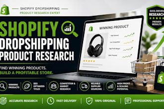 do dropshipping product research to find shopfiy winning product with seo titles