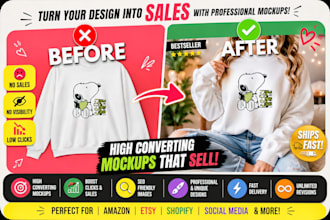 create realistic etsy mockup listing images for etsy ebay amazon shopify