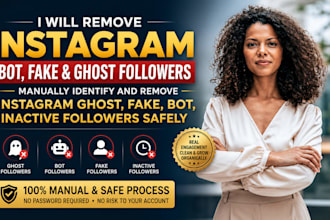 manually remove instagram ghost, fake, bot and inactive followers safely