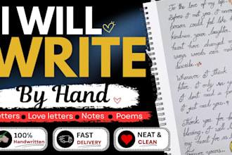 write romantic handwritten love letters