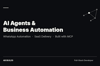 build an ai agent for whatsapp automation and business saas