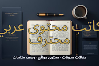 write professional arabic content for your website or blog