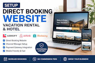 vacation rental website airbnb website direct booking hotel booking hostaway
