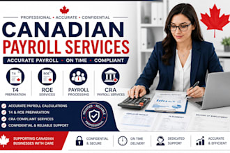 do canadian payroll, t4, roe and cra payroll services