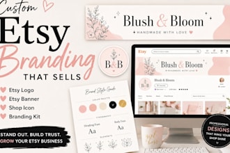 design etsy shop branding kit etsy logo etsy banner design etsy store setup