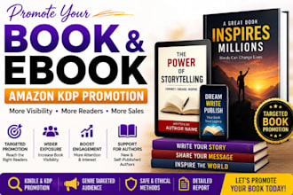 promote your book or kindle ebook with targeted amazon KDP marketing
