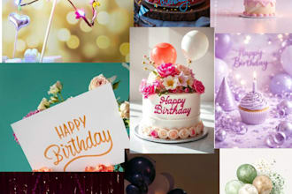 design a custom photo collage for birthday