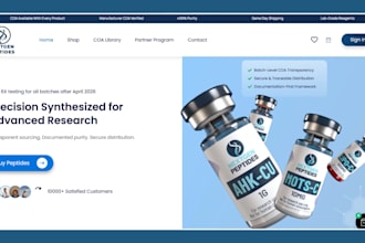 design peptide website fda compliant peptide website research peptide website