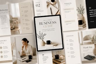 design professional ebook, lead magnet, workbook, freebie and canva template