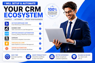 do activecampaign crm kommo apptivo invoice automation gorgias freshsales zapier