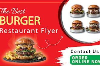 design premium food flyer and menu for resturents