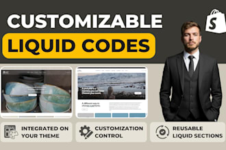 create custom liquid code widgets and sections on shopify