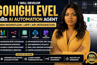 develop gohighlevel n8n ai automation agent n8n workflow app api integration