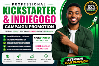 promote your kickstarter, or indiegogo crowdfunding campaign