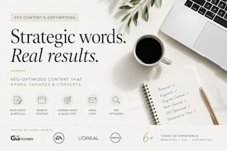 write SEO content, website copy, and blog posts