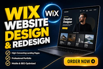 wix website redesign wix landing page wix portfolio website development