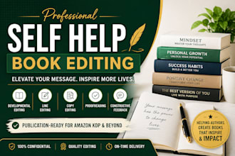 professionally edit your self help personal growth and personal development book