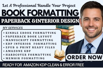 do manuscript formatting kindle ebook formatting paperback book layout design